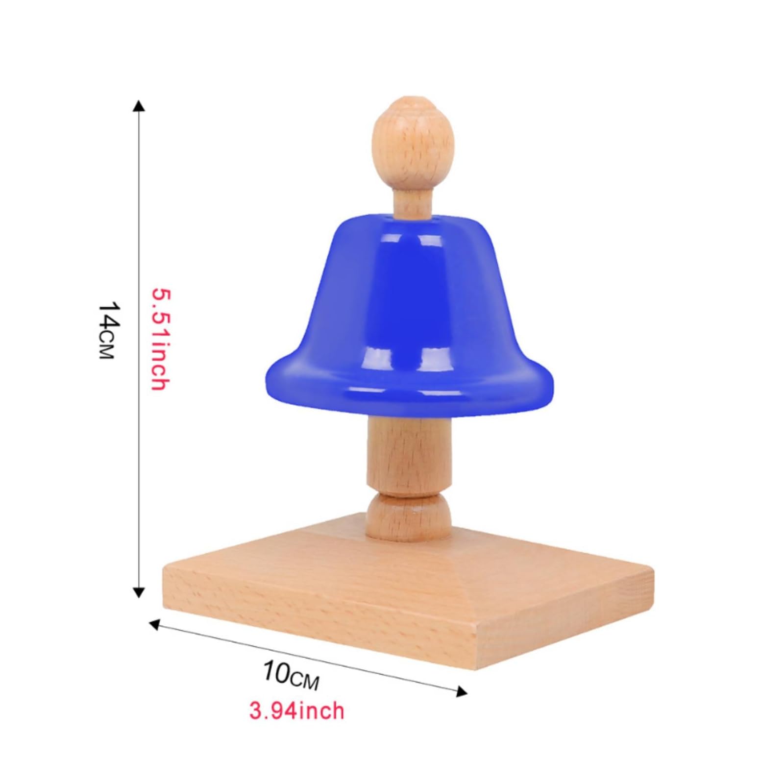 Campana Educativa Infantil Campanas Mano Instrumento Musical Juguete Aprendizaje Madera Metal Práctica Percepción Juego Interactivo Adecuada para Niños Aula Música