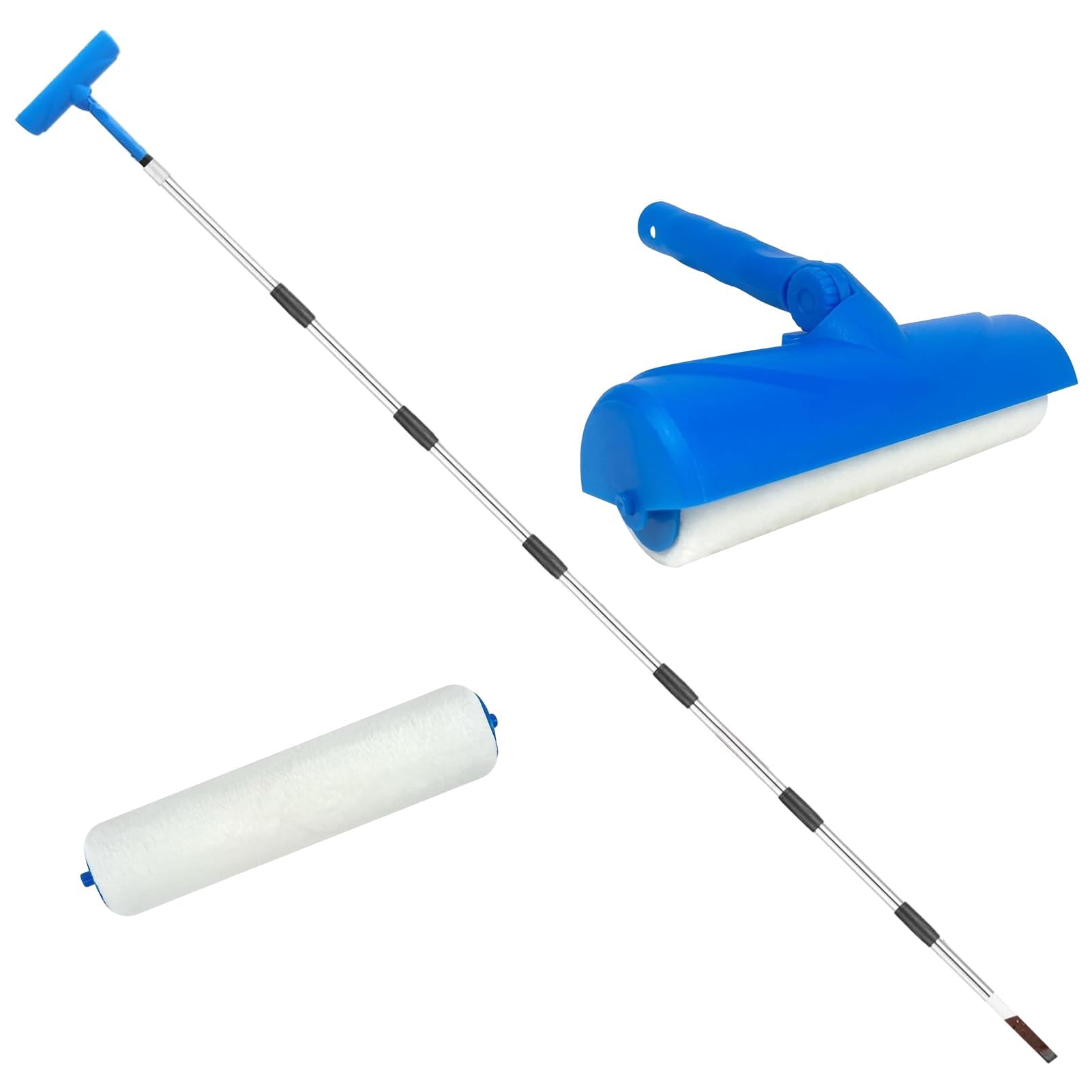 Rodillo de pintura antigoteo con aplicador de acero inoxidable Exteon para paredes, ideal para cocina, baño, piel de gas y uso doméstico
