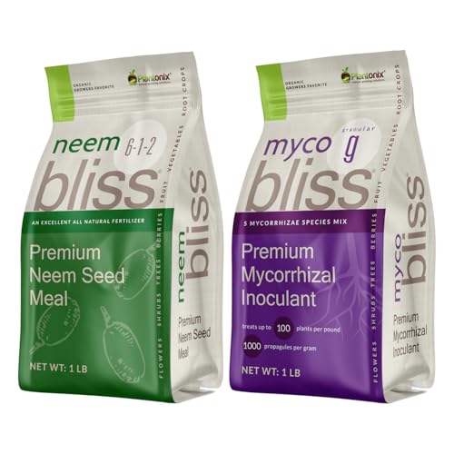 Neem Bliss (1lb) + Myco Bliss Granular (1lb) - Fertilizantes Granulados para Plantas