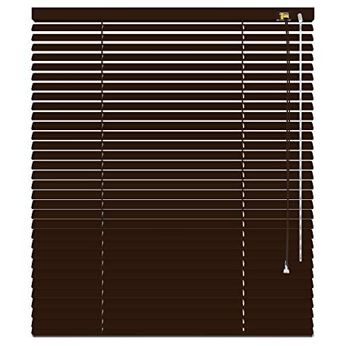 deko-raumshop Aluminium Jalousie Jalousette Faltrollo viele Größen Lamellenbreite 25 mm Wandmontage Deckenmontage Alu Lamellen Fenster Sonnenschutz Sichtschutz (Größe 50 x 160 cm, Farbe Mocca)