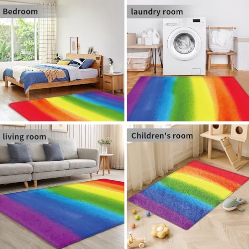 Tapete decorativo 4' x 6' ultra suave de lana sintética miniatura 5