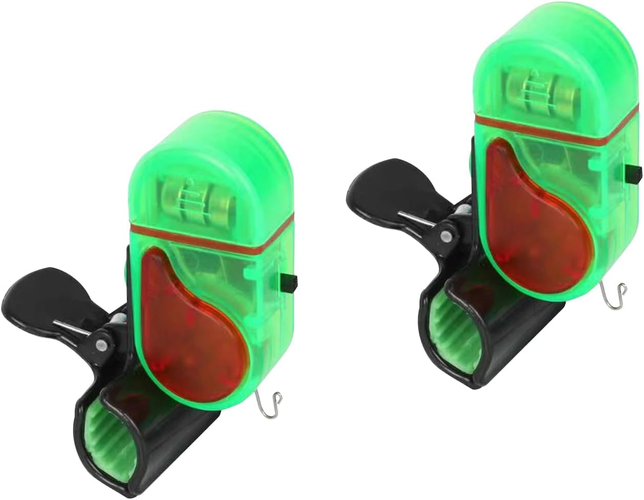 Fishing Bite Alarm，LED Bite Alarms for Rod Tip Detection | Sensitivity Levels & Sound-Light Alert