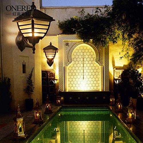 Lampe murale extérieure carrée E27 en aluminium étanche pour balcon - 5