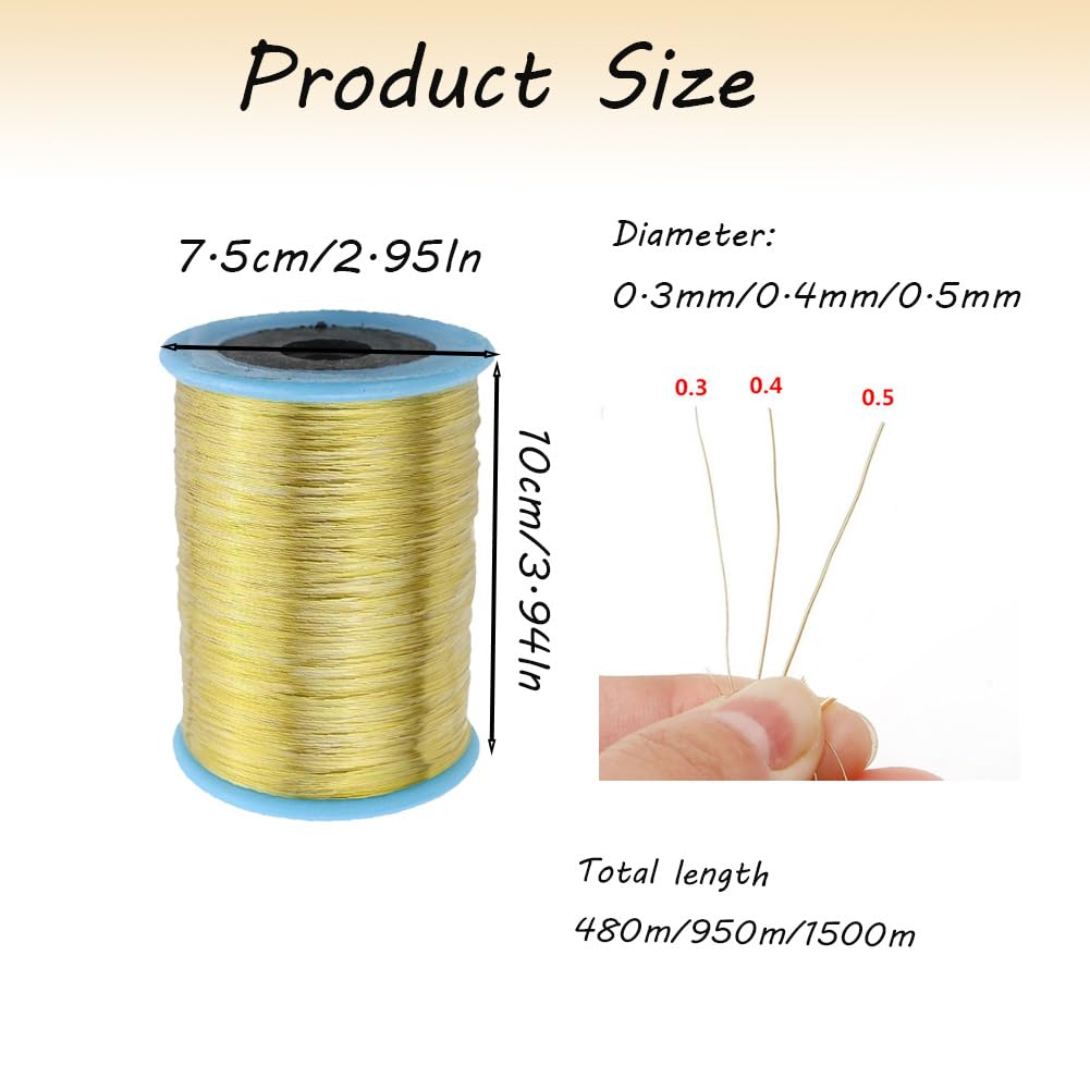 Alambre de perlas de 0,3 mm para la fabricación de joyas, alambre de flores, alambre de cobre, resistente a la oxidación, fácil de cortar para la fabricación de joyas y manualidades