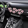 8Pcs Pink Bling Heart Air Vent Clips,Crystal Rhinestone Car Fresheners and Diffusers,Cute Rhinestone Decor for Women/Girls, Girly Glam Car Accessories #5