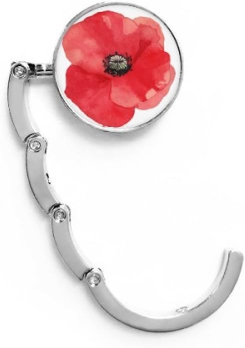 DIYthinker Watercolour Red Flower Painting Corn Table Hook Decorative Clasp Extension Foldable Hanger
