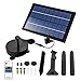 Produktbild Forever Speed Solar Teichpumpe Kit Solar Springbrunnen Pumpe 8W Solar Wasserpumpe für Garten, Fisch-Behälter, Kleiner Teich, Garten Springbrunnen Mit Fernbedienung LED-Licht Batterie 0.6M 200 L/H
