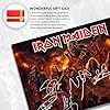 Iron Maiden Signed Poster Print - Art Styled Limited Edition Autograph Fan Gift – Collectible Memorabilia Wall Art - 50th Anniversary Run For Your Lives Tour (A4 Unframed) #3