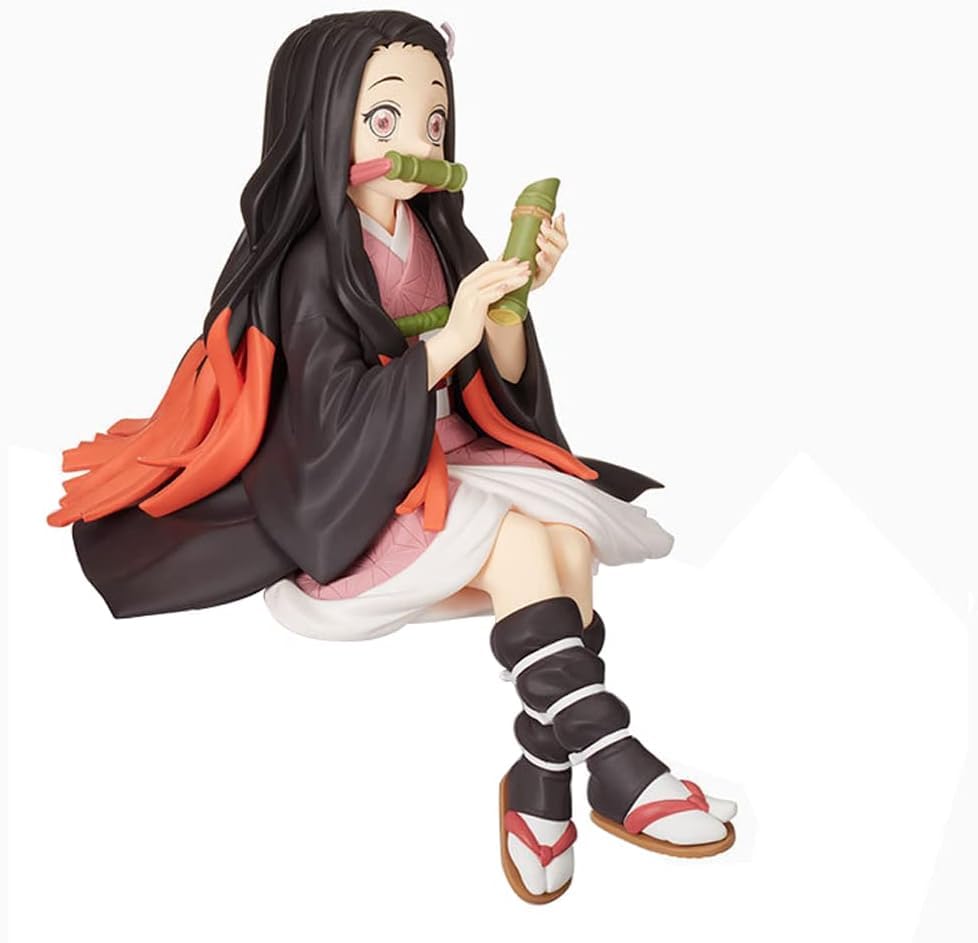 Image of Awestuffs Action Figure Limited Edition for Car Dashboard, Decoration, Cake, Office Desk & Study Table (Nezuko Sitting D Slayer)