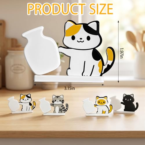 Cat Whisker Holder Magnet, 4 piezas, decoración y almacenamiento miniatura 2