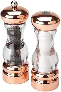 Olde Thompson 3521-03 FBA N4MS5NQ 7" Copper plated-Pepper mill & salt shaker set