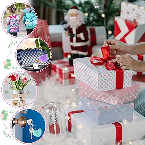 126Pcs Acrylic Keychain Blanks with Tassels Kit Bulk, Hexagon Shapes Transparent Acrylic Key Chain Embryo Accessories, Snap Hooks Mini Key Chain for DIY Projects & Crafts (Heart)