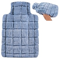 ZLEEPY® Pouchy Luxury Faux Fur Hot Water Bottle | Super Soft Vegan Faux