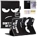 iPad Mini Case, Dteck(TM) Slim Fit Cute PU Leather Flip Stand Wallet Case with Auto Sleep/Wake Function Smart Cover for Apple iPad Mini 1 2 3 (02 Don't Touch)
