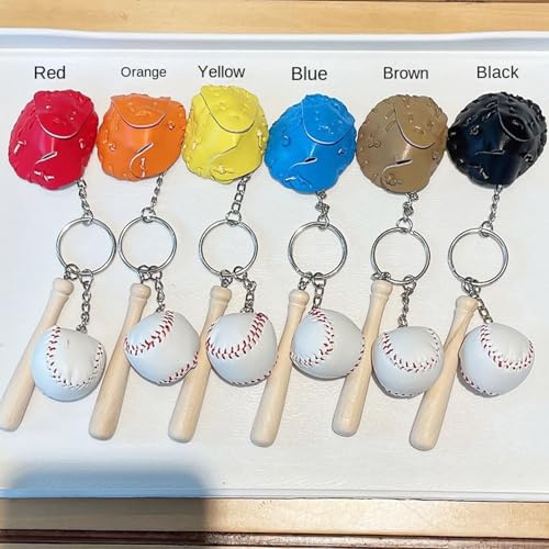 Image of COSTOYFUN Mini Cute Soccer Keychain Bowling Tennis Baseball Keychain for Men Women Boys Girls Gift