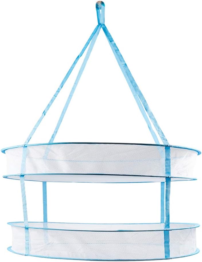 Happy HydroHanging Drying Rack - 2 Tiers for Buds and Herbs - Collapsible w/Carry Bag - 29.5" H x 24" W