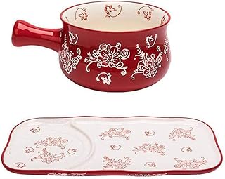 Miski z uchwytem Ceramiczne japońskie ręcznie malowane zastawy stołowe Pojedyncze błyskawiczne risotto owsiane śniadaniowe z talerzem obiadowym