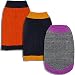 Blueberry Pet Clothes for Dogs 12-Inch Back Length Dog Sweater in Melange Gray and Silver