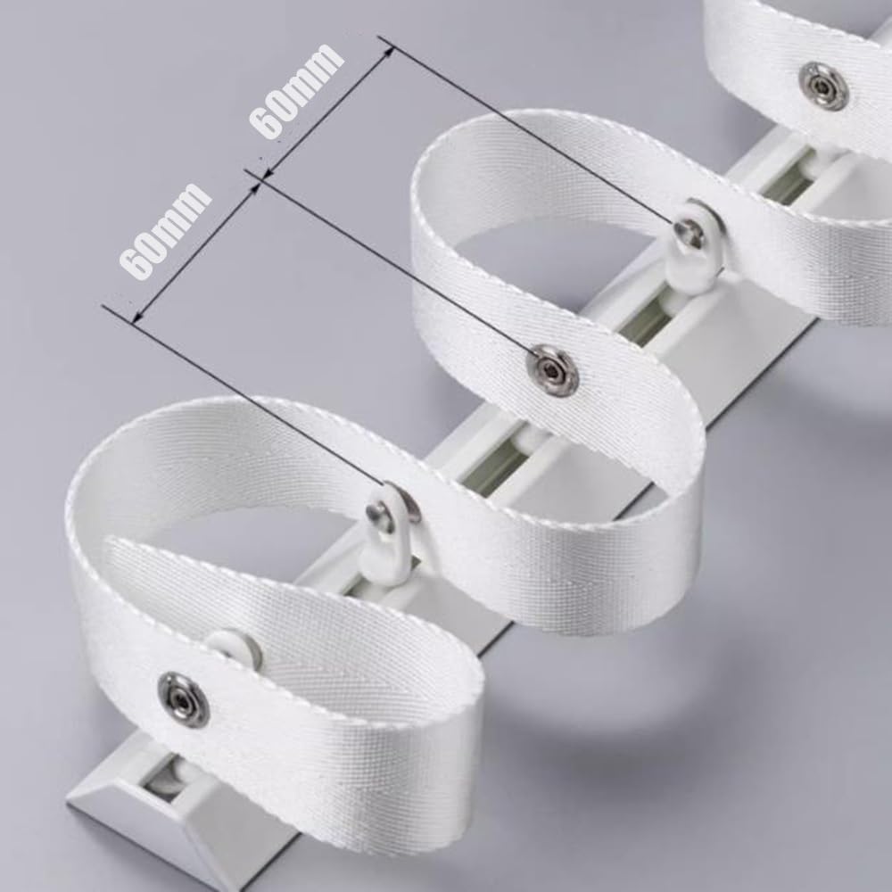 Ripplefold zestaw szyn do zasłon – aluminiowa szyna w kształcie litery V do zasłon zaciemniających, przegrody pokojowe, montaż sufitowy, ultracienki drążek, idealny do domu i biura, łatwy montaż