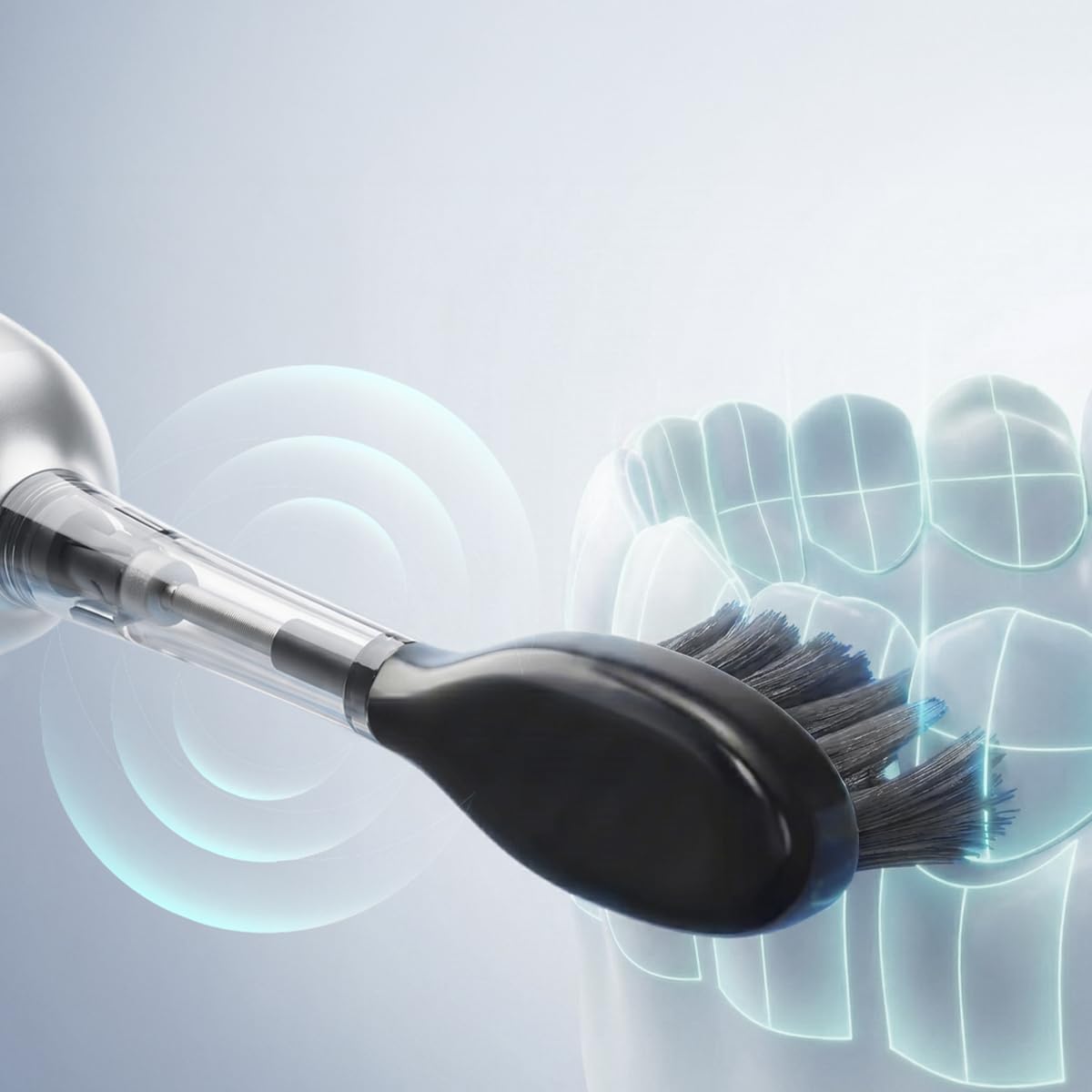 Cecotec Brosse à Dents Électrique Sonique avec Oscillation 60° ToothCare DeluxeSwing. 3 Modes Personnalisés, Légère et Compacte, Autonomie 40 Jours, 3 Têtes de Rechange, IPX7