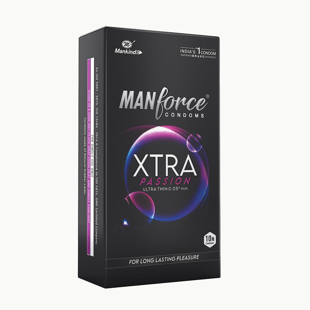 Manforce Xtra Passion Ultra Thin Climax Delay Condoms, Unflavoured, 10 Pcs (Pack of 1)-image-29