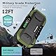 Kurbelradio mit Handyladefunktion Solar - mit 5000mAh Batteriebetrieben Radio Kurbel Notfall, IPX5 Wasserdicht AM FM Tragbares, Dynamo, Camping, Outdoor, Taschenlampe, SOS,USB-C(Grün)