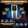 AWESAFE Level 2 Electric Vehicle (EV) Charger with 32Amp NEMA 14-50 Plug, 7.6KW Portable Fast Charger with J1772 Connector 20ft Cable, Scheduled Charging, Plug-in Home EV Charging Station