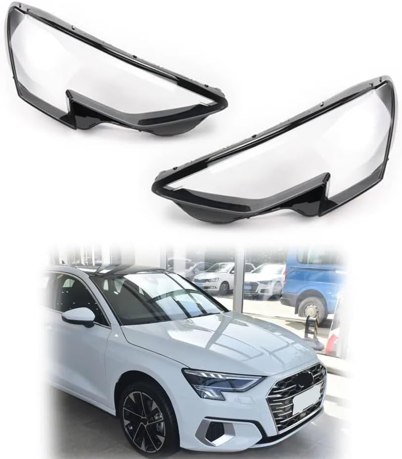 RYJXCD A3 S3 RS3 2021 2022 車のヘッドライトレンズカバーヘッドランプシェードシェルクリア(1pcs for