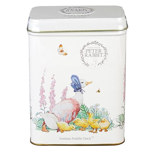 New English Teas Lata de té Peter Rabbit con 40 bolsitas de té Earl Grey, Jemima Puddle-Duck, Beatrix Potter