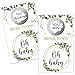 Haizct 50 Pack Blank Gift Certificate Scratch Off Cards for Small Business, Spa Beauty Makeup Hair Salon, Bridal Shower, Baby Shower, Country Wedding, Wedding Shower Ideas (Plants Flowers)