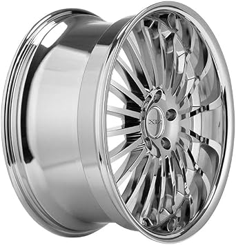 XIX X59 | Staggered 22 Inch Rims (Set of 4 Wheels) - Chrome Finish - Fits Most Sedans, Coupes, and SUVs - Concave Rim Wheel