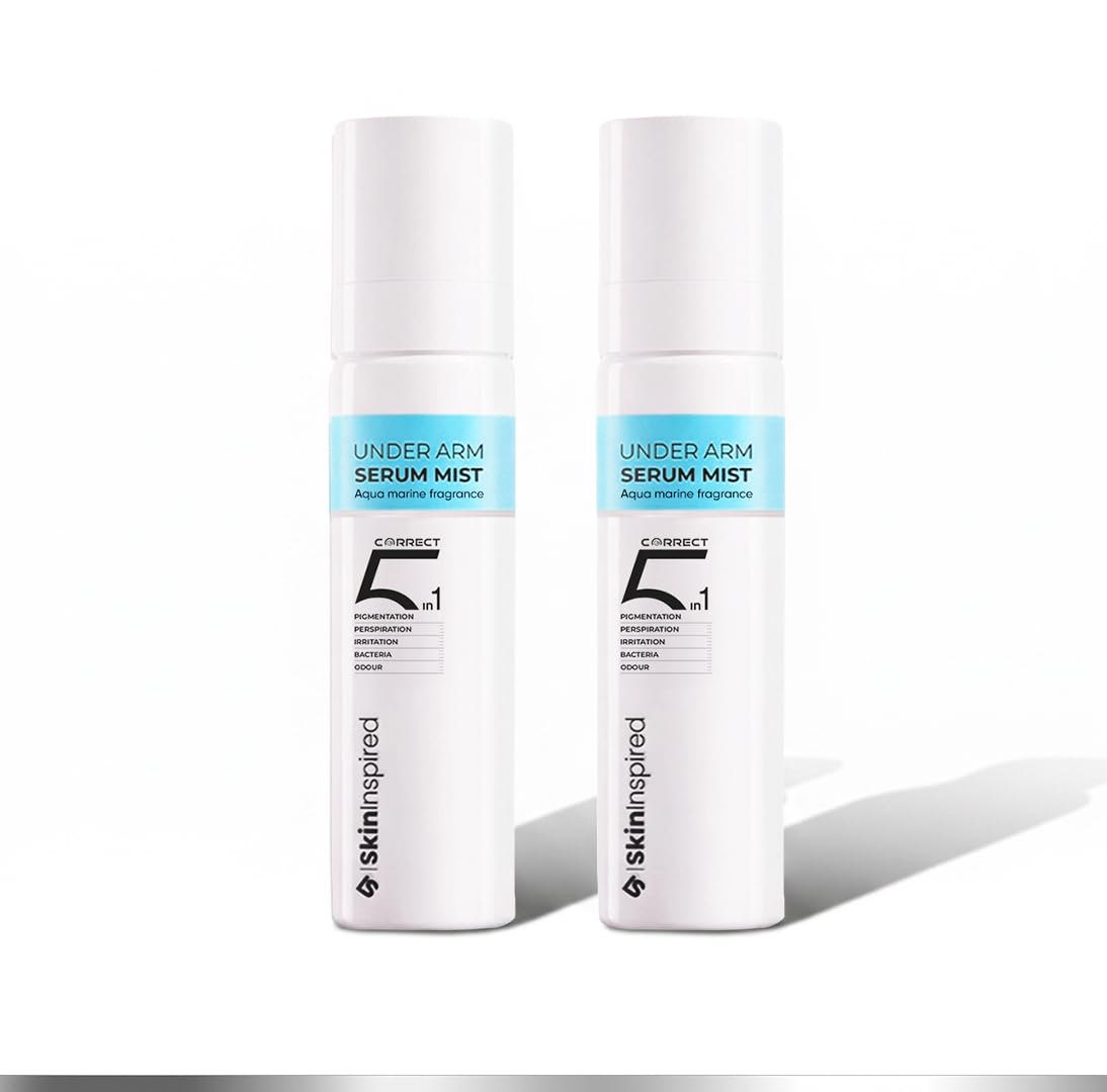 SkinInspired 5 in 1 Underarm Serum Deodorant IFRA Approved Aqua Marine Fragrance Spray for Pigmentation & Sweat Control | 12.10% Triple AHA Complex + Melazero™ | Reduces Dark Underarms & Bacteria | Non-Sticky & Fast Absorbing | 100ml (Pack of 2)-image-49