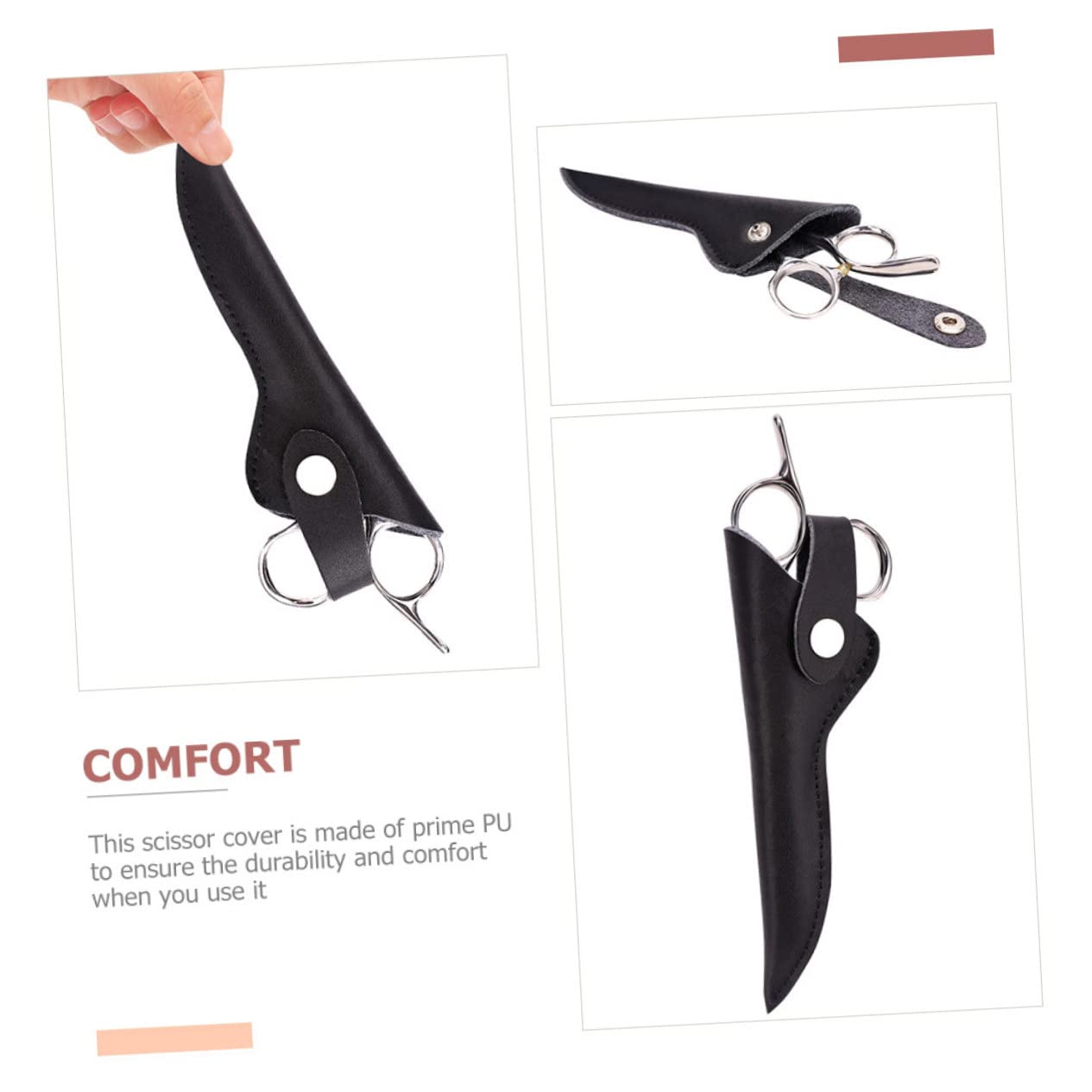 VICASKY 5pcs Scissors for Women Haircutting Scissors Scissor Protective Sleeves Scissor Covers Tool Protection Bag