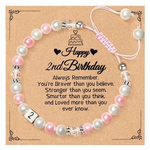 Image of MIXJOY Happy Birthday Gifts for Women, Birthday Braided Beads Bracelet Gifts for Turning Age Daughter Granddaughter Niece