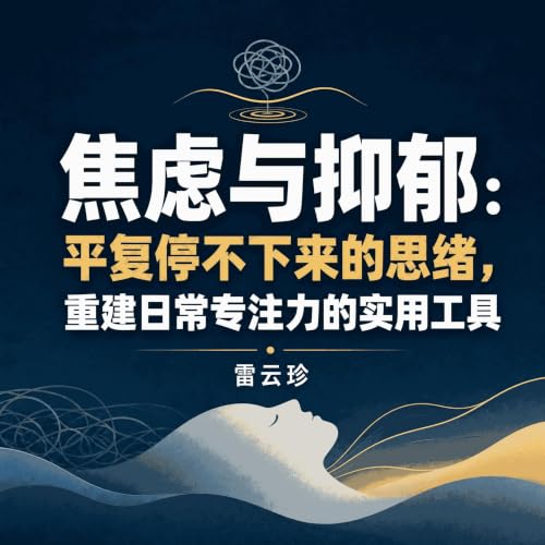 『焦虑与抑郁：平复停不下来的思绪、重建日常专注力的实用工具』のカバーアート