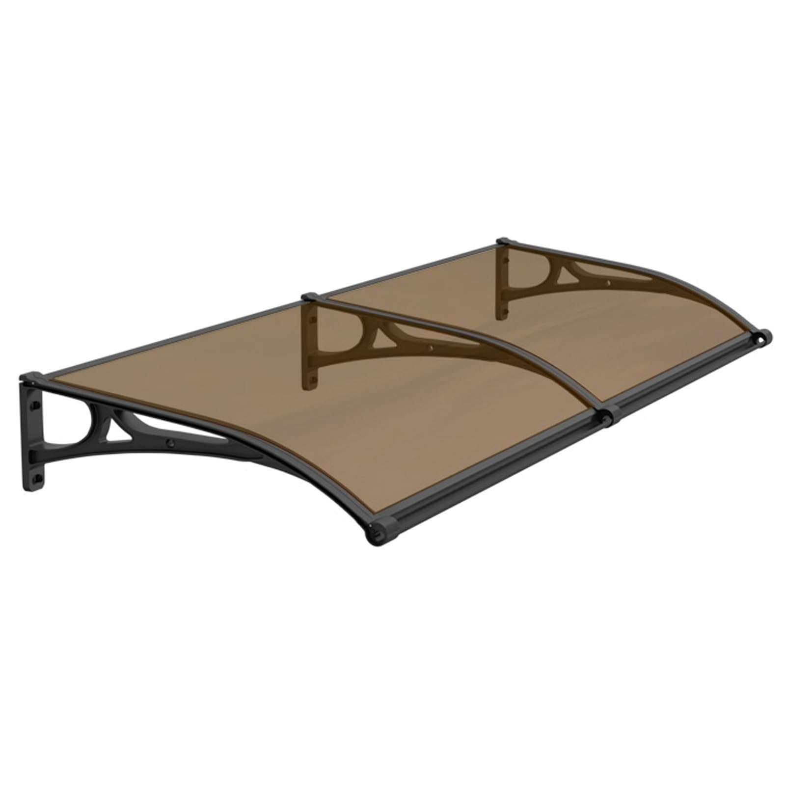 GJZQDKX Window Awning Door Canopy, Outdoor Patio Aluminum Awning, Front Door Canopy with Large Sink, Polycarbonate Rain Shelter, UV Rain Snow Protection, Over Door Awning for Garden Backyard