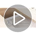 Mellow Naturalista Classic 12 Inch Solid Wood Platform Bed with Wooden Slats, Full, White