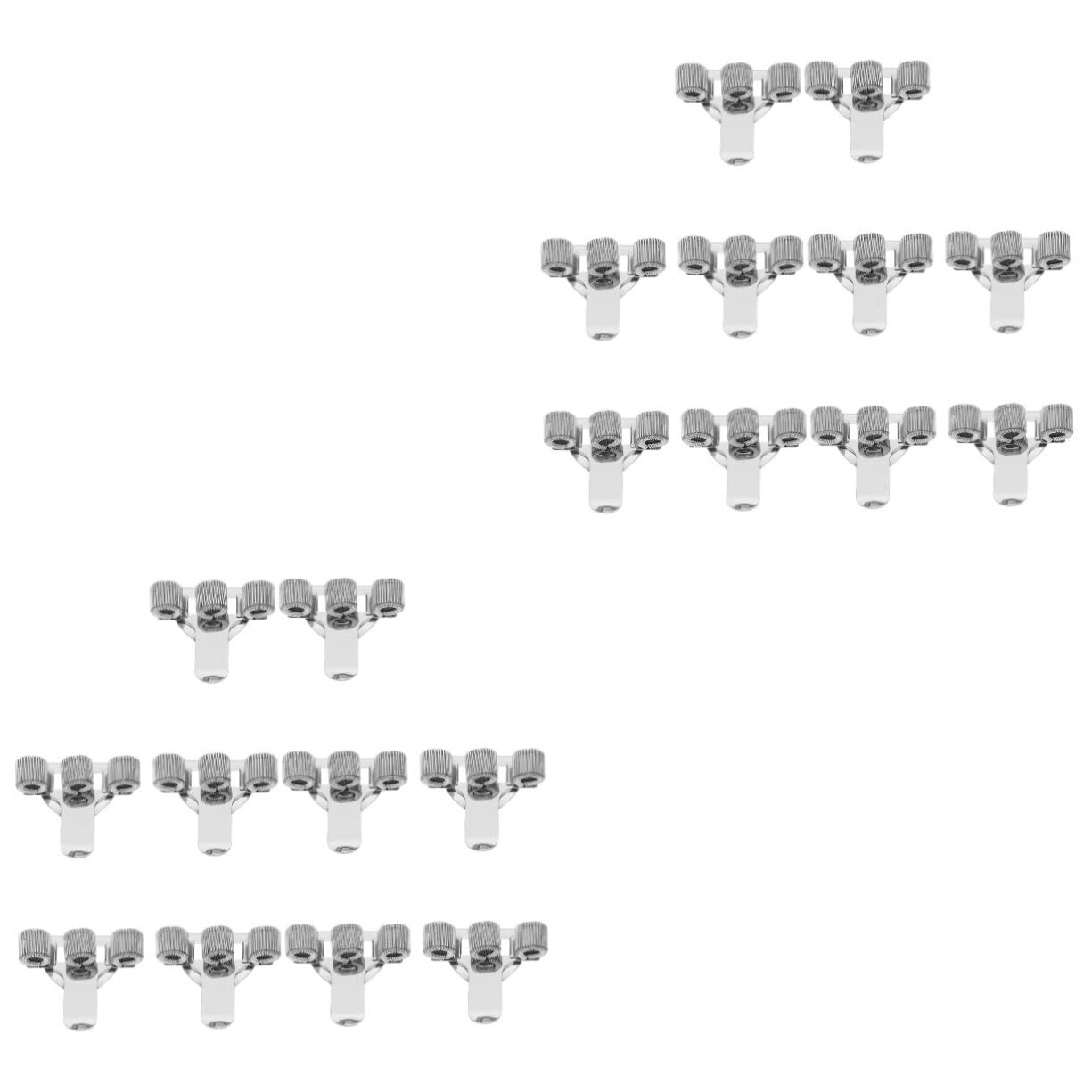 PLAFOPE 20pezzi Portapenna Metallo Con Clip Pocket Supporto Per Penne Da Scrivania Per Insegnanti Medici e Studenti