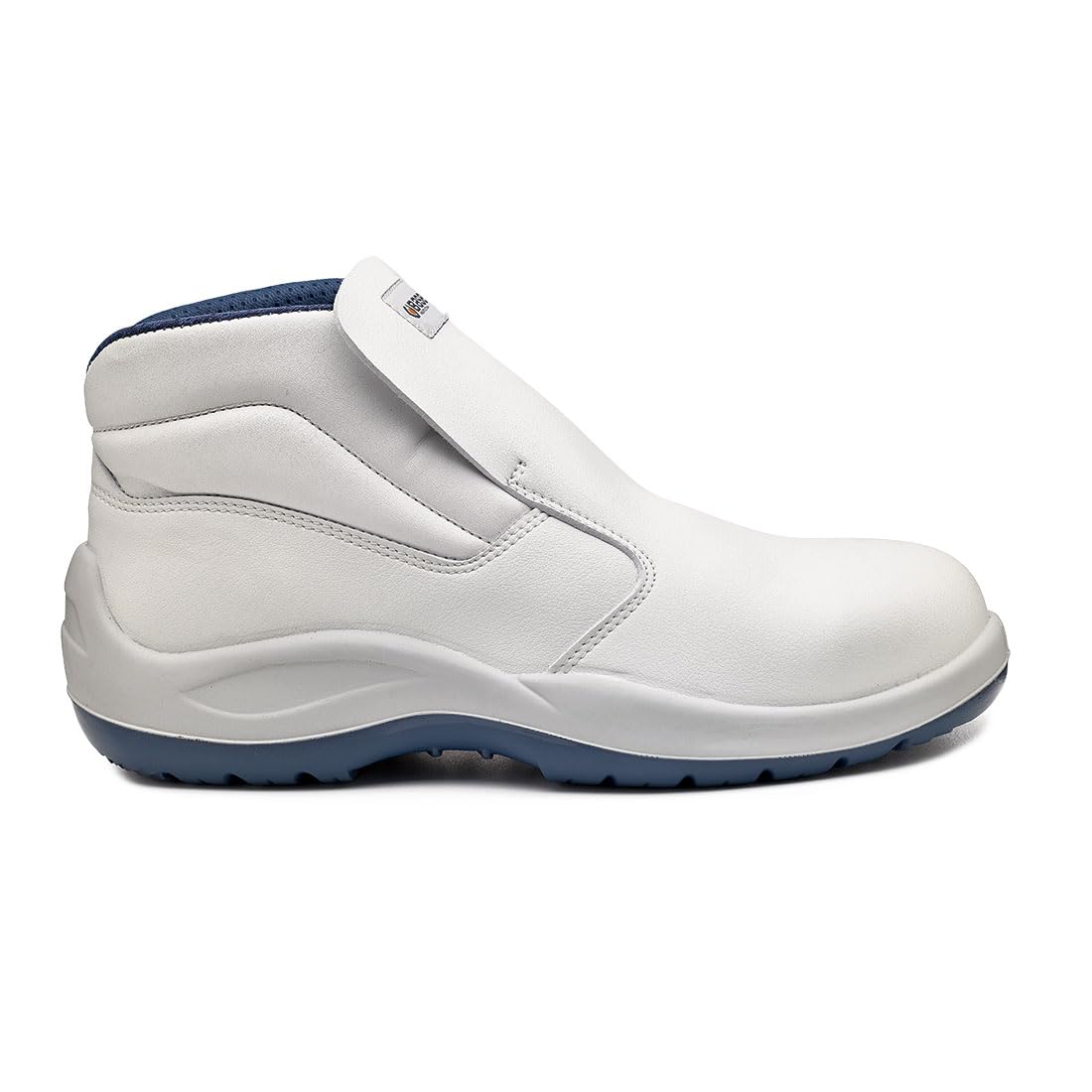 BASE Protection Vanadio Zapato Absorción de Golpes Antiestático Impermeable | Blanco/Azul, 45, S2 EN ISO 20345, Unisex, Puntera Resistente 200 Julios, Transpirable, Ligero