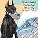 SHUOHONG Hunde Maulkorb, Nylon-Mesh, Atmungsaktiv und Bequem, Maulkorb Mittlere Hunde mit Verstellbaren Trägern (Grau-M)
