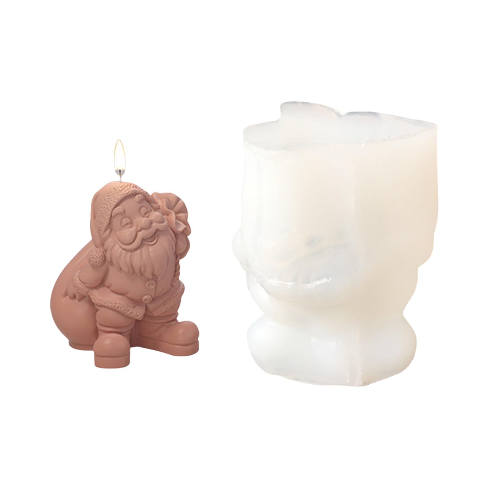 HZBB Santa Molds Ornament Silicone Plasters Christmas Casting Epoxy Resin Santa