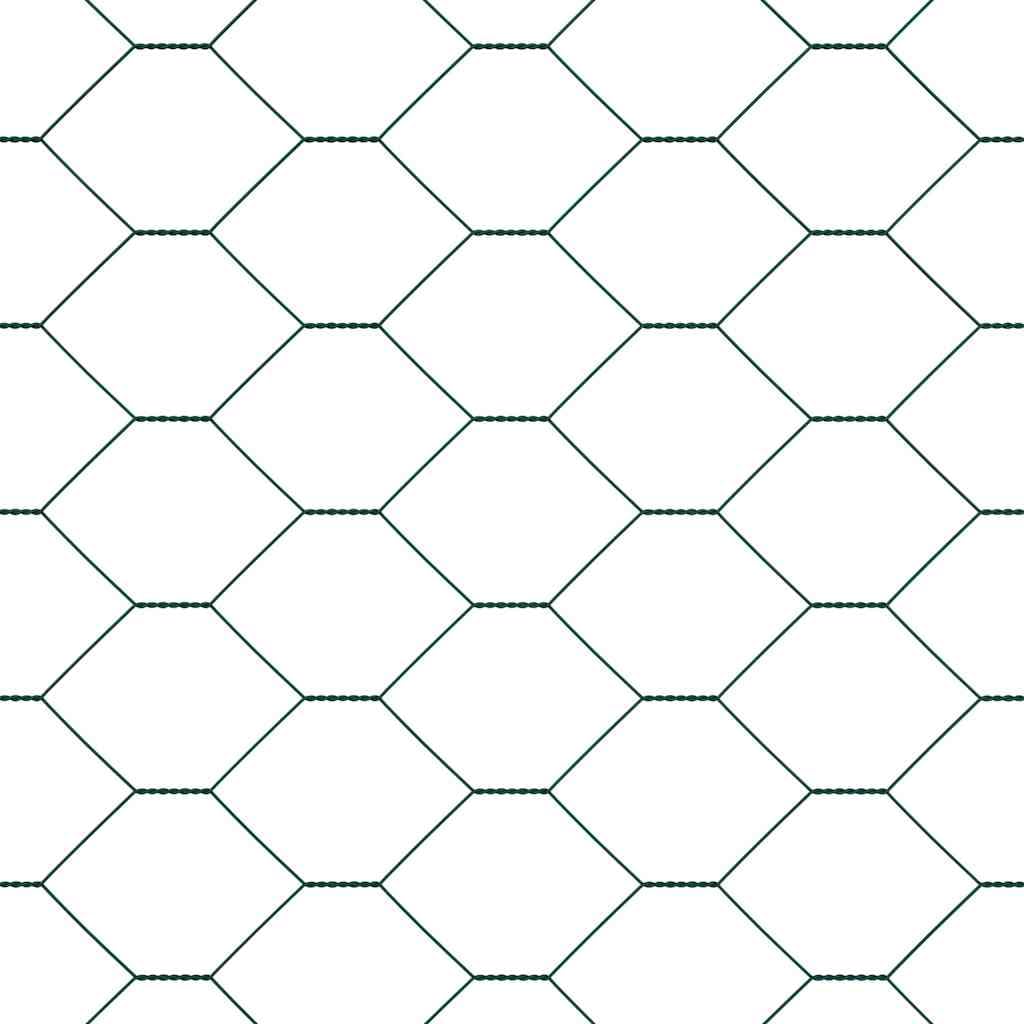 Postes de valla de acero recubierto de PVC de 10 x 0,8 m, con malla de 50 mm, juego de 5 postes, resistente a la intemperie y a la corrosión, para vallas de jardín y protección exterior