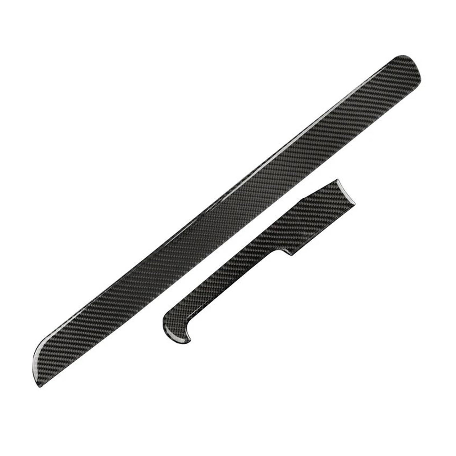 Center Console Dashboard Cover Protection Trim Sticker for VW for Golf 6 GTI R MK6 2008-2012 Interior Decoration(Black Carbon,LHD)