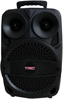Caixa de Som Amplificada Portátil TRC 5513 com Bluetooth, Controle Remoto, Entrada USB, Iluminação em Led – 130W RMS, Black