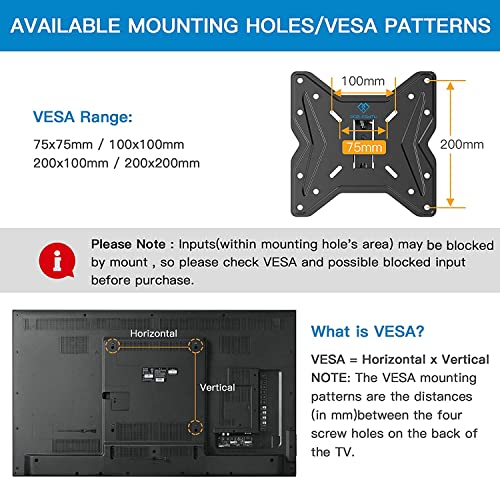 PERLESMITH Swivel Universal TV Stand / Base Table Top TV Stand for 19