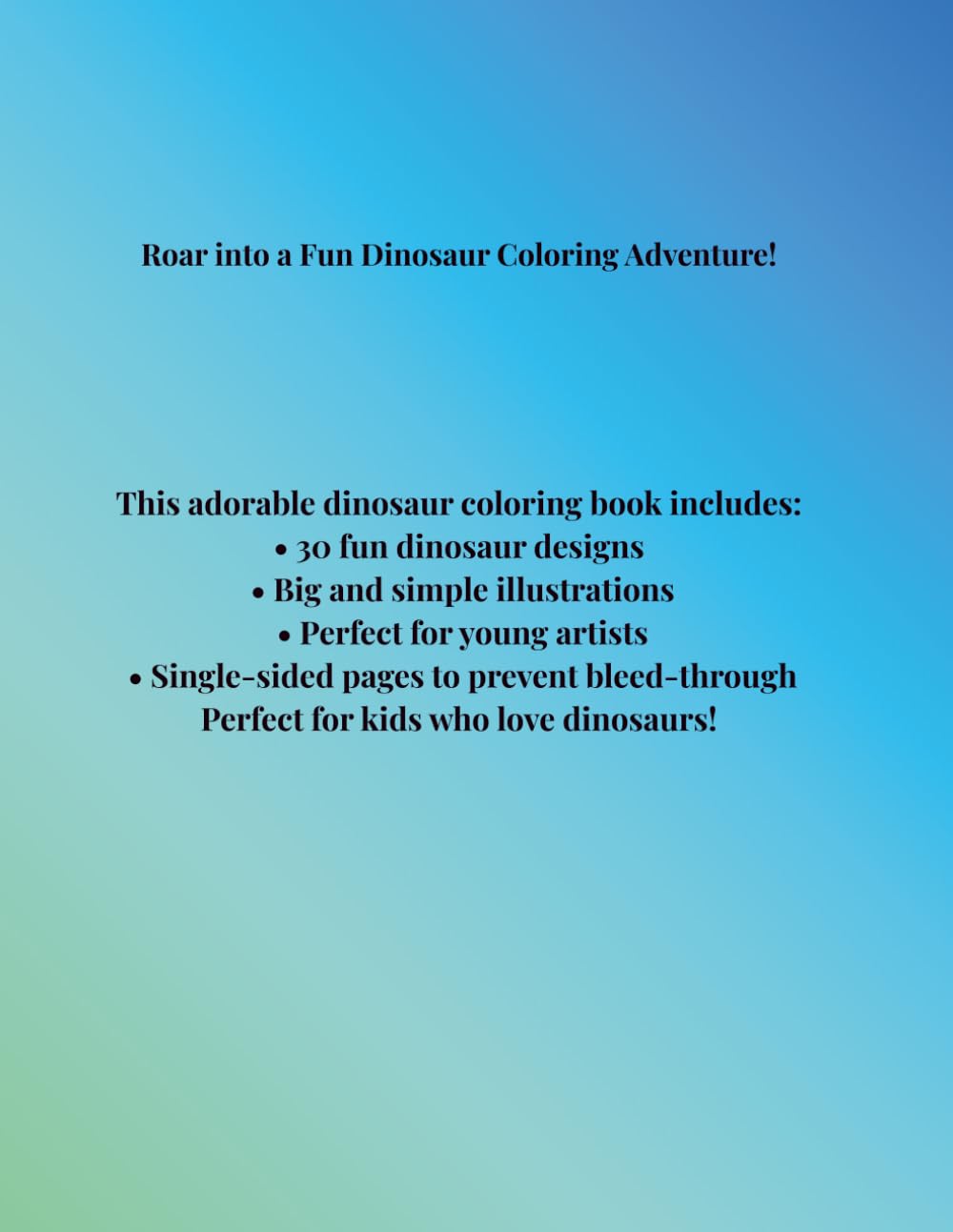 Super Cute Dinosaurs Coloring Book