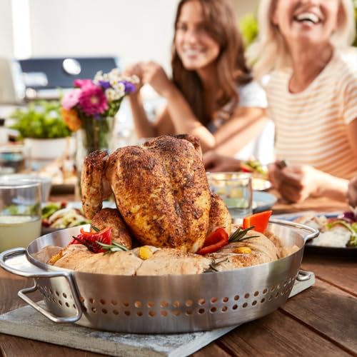 Weber® Gourmet BBQ System Poultry Roaster Insert – 2‑in‑1 Vegetable & Poultry Roaster, Removable Can Holder, Fits GBS Grates - Grill Accessories - image 5