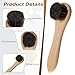 Xelsluthe 2 PCS Baseball Glove Brush, Baseball Glove Scrub Brushes Horse Hair Brush for Leather with Ergonomic Handle Supply Accessories for Deep Cleans, Care Clean Dauber Applicators