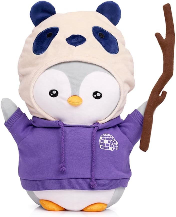 HERBIES Pebbles Puffinfluff, 12" Weighted Plush Stuffed