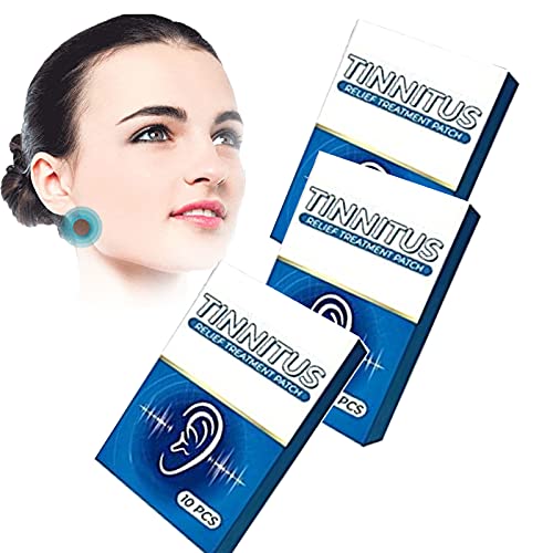 HZXY Lot de 30 patchs auriculaires pour soulager les acouphènes - Autocollants de protection contre la perte auditive - Réduit la sensibilité au bruit de l'oreille